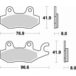 Plaquettes de frein moto SBS Off Road Racing Sinter 638RSI