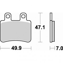 Plaquettes de frein moto SBS Ceramic 773 HF
