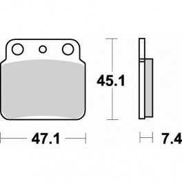 Plaquettes de frein moto SBS Off Road Racing Sinter 649RSI