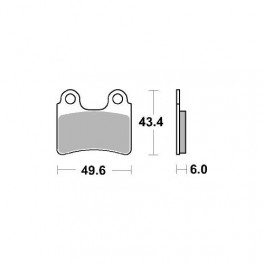 Plaquettes de frein moto SBS Ceramic 802 HF