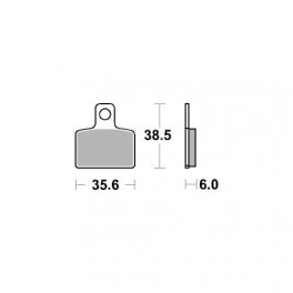 Plaquettes de frein moto SBS Ceramic 803 HF