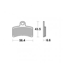 Plaquettes de frein moto SBS Ceramic 815 HF