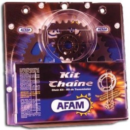 Kit chaine Alu AJP 125/200 PR3 ENDURO pas 520 2008 à 2011