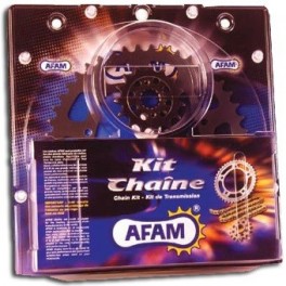 Kit chaine Alu AJP 125/200 PR4 ENDURO pas 520 2004 à 2011