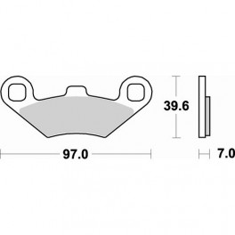 Plaquettes de frein moto SBS Off Road Racing Sinter 716RSI