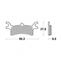 Plaquettes de frein moto SBS Off Road Racing Sinter 787RSI