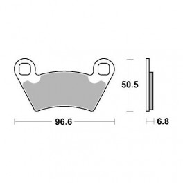 Plaquettes de frein moto SBS Off Road Racing Sinter 800RSI