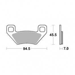 Plaquettes de frein moto SBS Off Road Racing Sinter 822RSI
