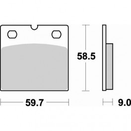 Plaquettes de frein moto SBS Sinter 554HS