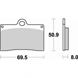 Plaquettes de frein moto SBS Sinter 566HS