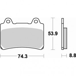 Plaquettes de frein moto SBS Sinter 613HS