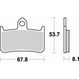 Plaquettes de frein moto SBS Sinter 622HS