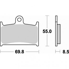 Plaquettes de frein moto SBS Sinter 624HS