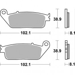 Plaquettes de frein moto SBS Sinter 627HS