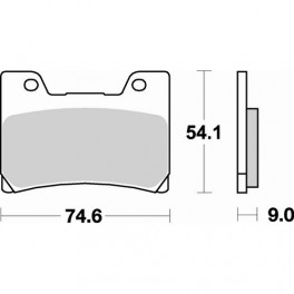 Plaquettes de frein moto SBS Sinter 645HS