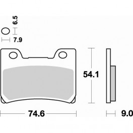 Plaquettes de frein moto SBS Sinter 665HS