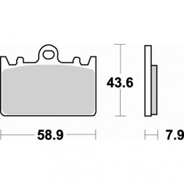 Plaquettes de frein moto SBS Sinter 666HS