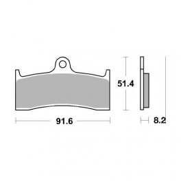 Plaquettes de frein moto SBS Sinter 676HS