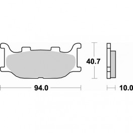 Plaquettes de frein moto SBS Sinter 691HS