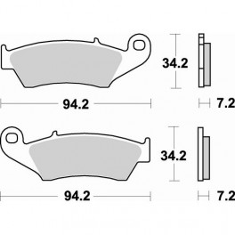 Plaquettes de frein moto SBS Sinter 694HS