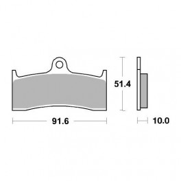 Plaquettes de frein moto SBS Sinter 729HS