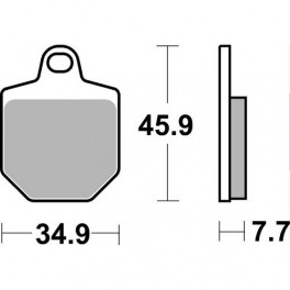 Plaquettes de frein moto SBS Sinter 843HS