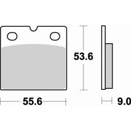 Plaquettes de frein moto SBS Sinter Arriére 506LS