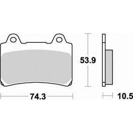 Plaquettes de frein moto SBS Sinter Arriére 590LS