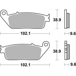 Plaquettes de frein moto SBS Sinter Arriére 630LS