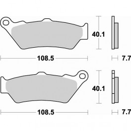 Plaquettes de frein moto SBS Sinter Arriére 674LS