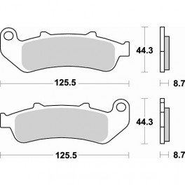 Plaquettes de frein moto SBS Sinter Arriére 685LS