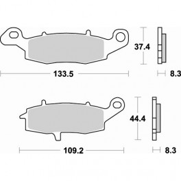 Plaquettes de frein moto SBS Sinter Arriére 704LS