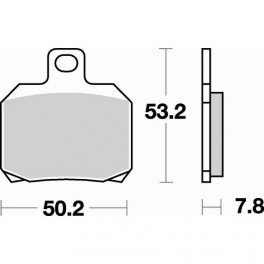 Plaquettes de frein moto SBS Sinter Arriére 730LS