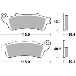 Plaquettes de frein moto SBS Sinter Arriére 880LS