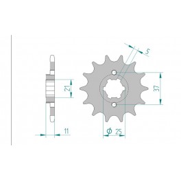 PIGNON AFAM au pas de 520 pour moto toutterrain. PIGNON AFAM au pas de 520 pour moto toutterrain.