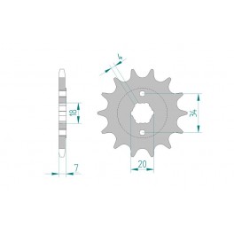 PIGNON AFAM au pas de 520 pour moto toutterrain. PIGNON AFAM au pas de 520 pour moto toutterrain.