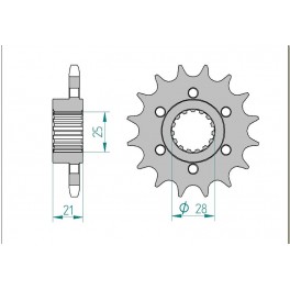 PIGNON AFAM au pas de 525 pour moto toutterrain. PIGNON AFAM au pas de 525 pour moto toutterrain.