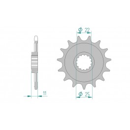 PIGNON AFAM au pas de 520 pour moto toutterrain. PIGNON AFAM au pas de 520 pour moto toutterrain.