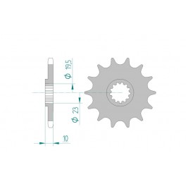 PIGNON AFAM au pas de 520 pour moto toutterrain. PIGNON AFAM au pas de 520 pour moto toutterrain.