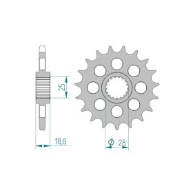 PIGNON AFAM au pas de 525 pour moto toutterrain. PIGNON AFAM au pas de 525 pour moto toutterrain.