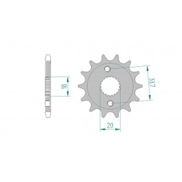 PIGNON AFAM au pas de 428 pour moto toutterrain. PIGNON AFAM au pas de 428 pour moto toutterrain.