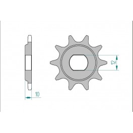 PIGNON AFAM au pas de 415 pour moto toutterrain. PIGNON AFAM au pas de 415 pour moto toutterrain.