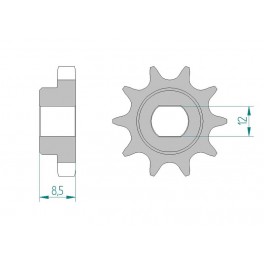 PIGNON AFAM au pas de 415 pour moto toutterrain. PIGNON AFAM au pas de 415 pour moto toutterrain.