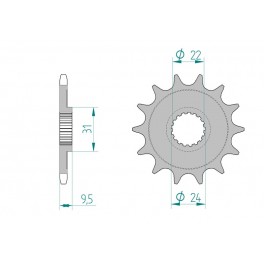 PIGNON AFAM au pas de 520 pour moto toutterrain. PIGNON AFAM au pas de 520 pour moto toutterrain.