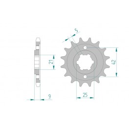 PIGNON AFAM au pas de 428 pour moto toutterrain. PIGNON AFAM au pas de 428 pour moto toutterrain.