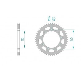 COURONNE ACIER AFAM PAS 420 COURONNE ACIER AFAM PAS 420