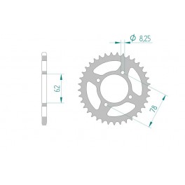 COURONNE ACIER AFAM PAS 420 COURONNE ACIER AFAM PAS 420