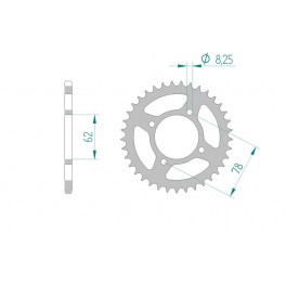 COURONNE ACIER AFAM PAS 420