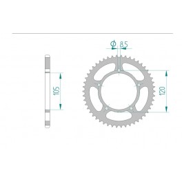 COURONNE ACIER AFAM PAS 420 COURONNE ACIER AFAM PAS 420