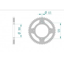 COURONNE ACIER AFAM PAS 420